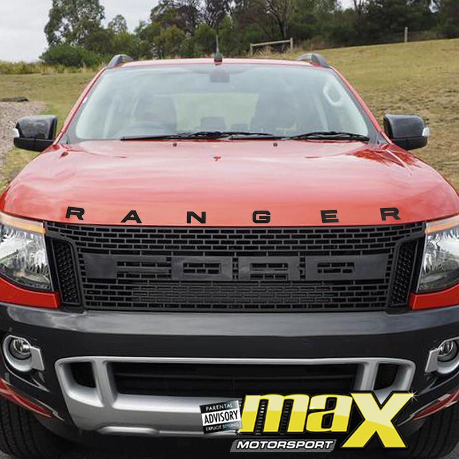 Ford Ranger Lettering Badge (Black) – Max Motorsport