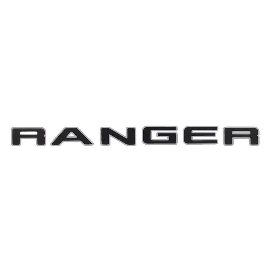 Ranger Lettering Tailgate Sticker - Black maxmotorsports