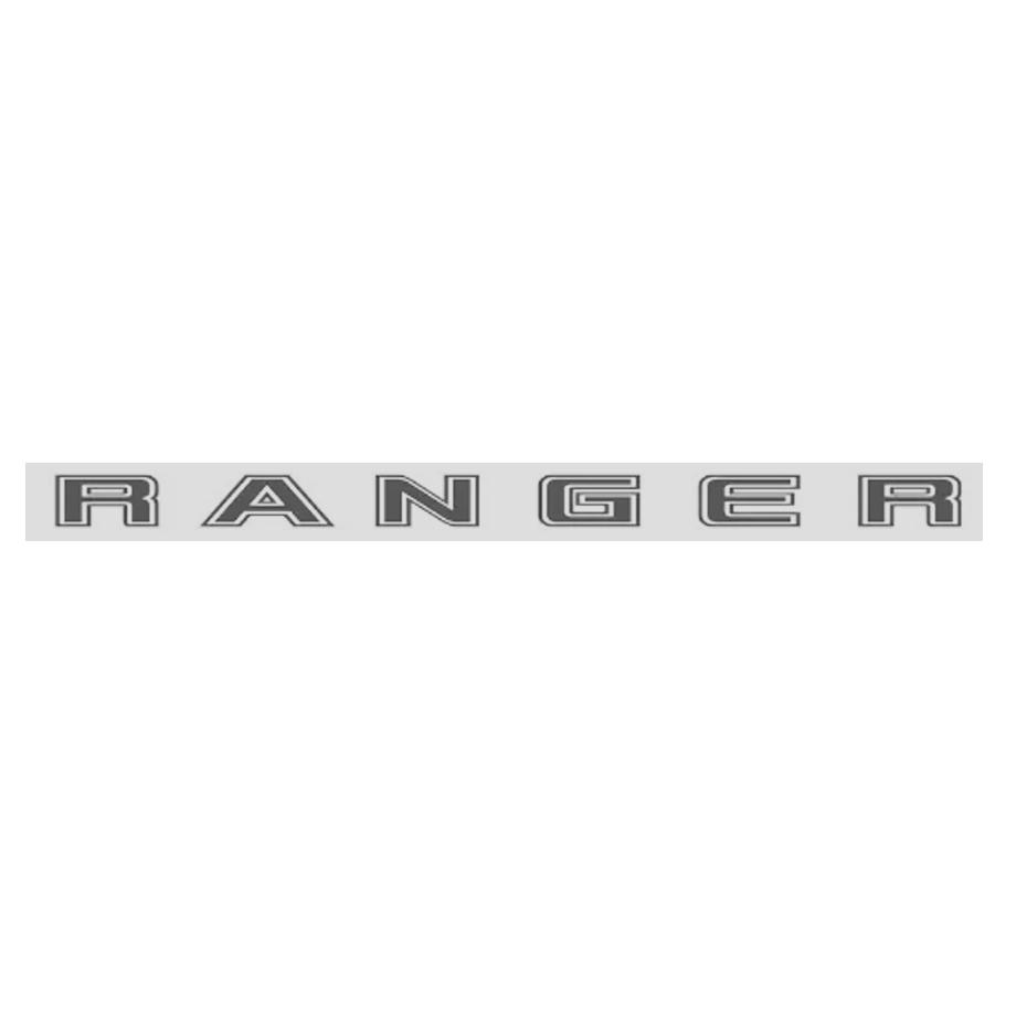 Ranger Lettering Tailgate Sticker - Dark Grey maxmotorsports