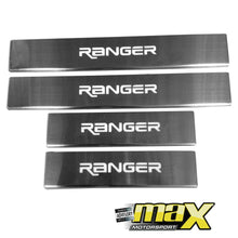 Load image into Gallery viewer, Ranger Light Up Aluminium Step Sill With Ranger Logo maxmotorsports
