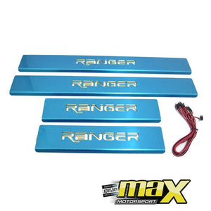 Ranger Light Up Aluminium Step Sill With Ranger Logo maxmotorsports