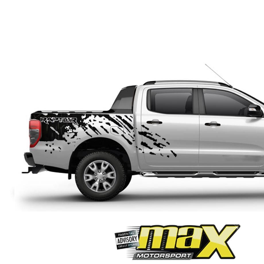 Ford Raptor Sticker Kit Ford Ranger Raptor Sticker Kit Style B (RAP002B) – Max Motorsport