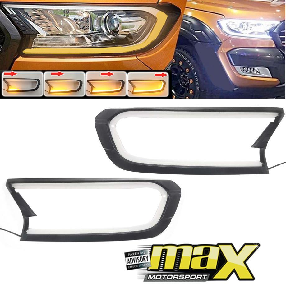 Ranger T7/ Everest (16-On) Headlight Surround With DRL Indicator Function maxmotorsports