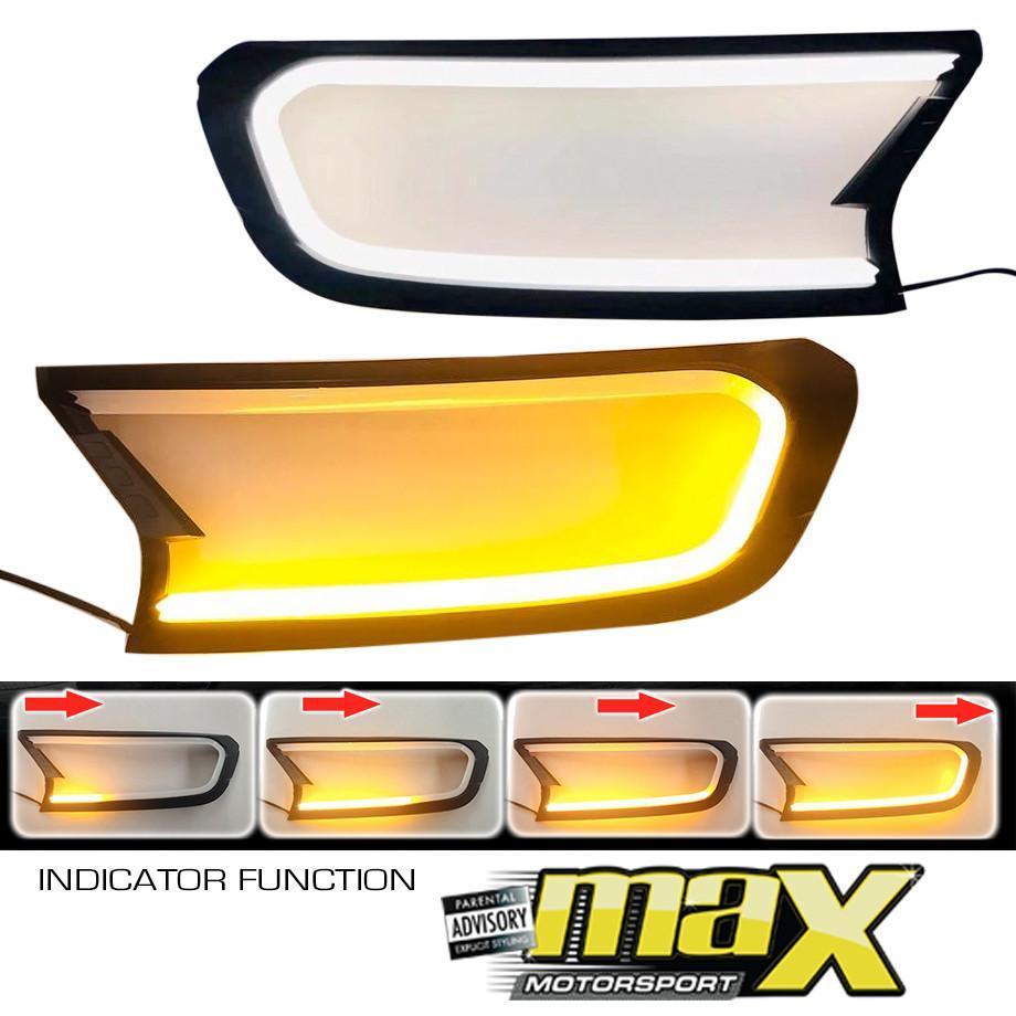 Ranger T7/ Everest (16-On) Headlight Surround With DRL Indicator Function maxmotorsports