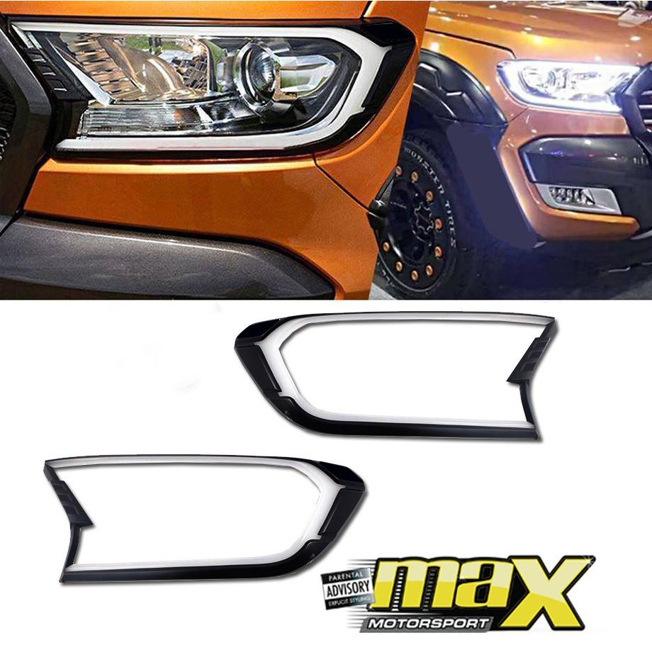 Ranger T7/ Everest (16-On) Headlight Surround With DRL maxmotorsports