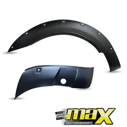 Ranger T8 (19-On) 6 Inch Matte Black Plastic Smooth Studded Wheel Arch With PDC maxmotorsports