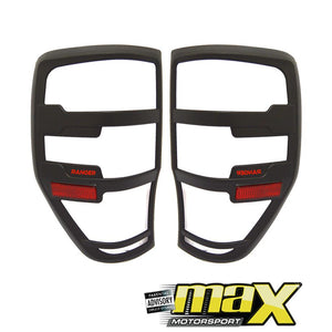 Ranger Taillight Covers With Ranger Logo & Reflector (2015-On) maxmotorsports