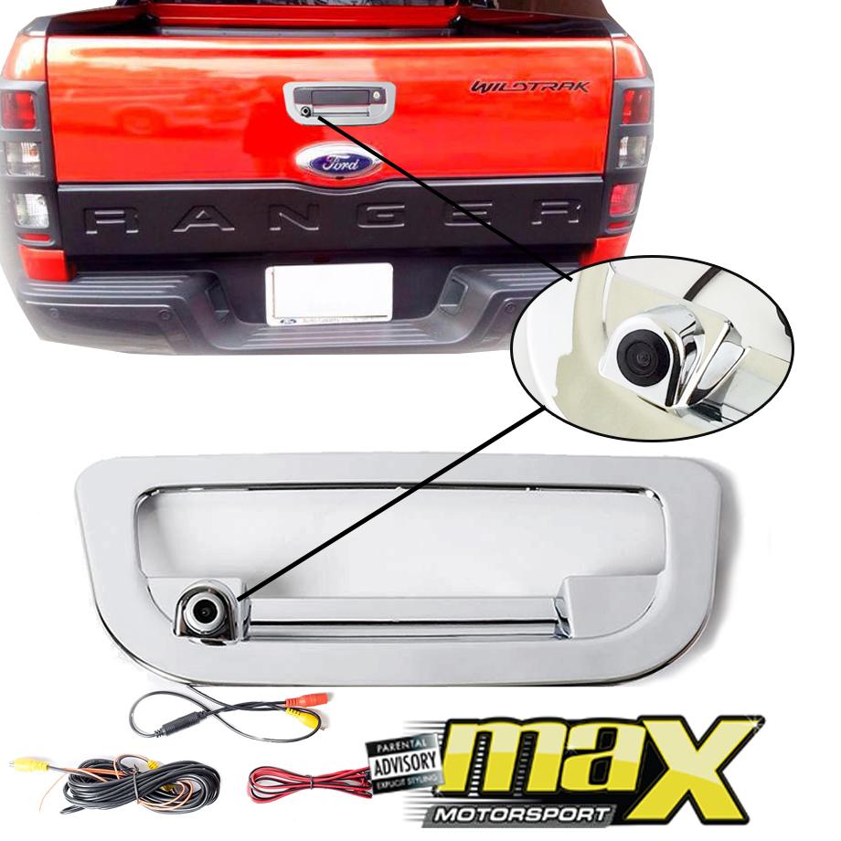 Ford Ranger (12-On) Chrome Tailgate Handle Cover With Built In Rear ...