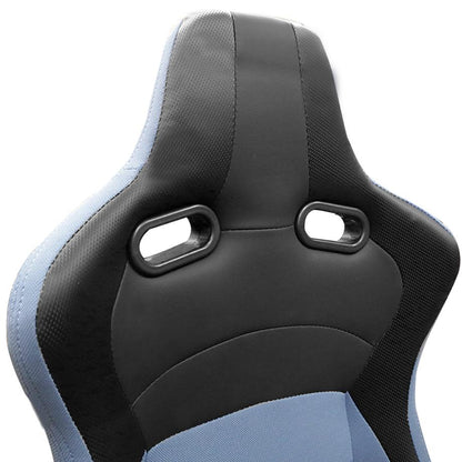 Reclinable Racing Seats PVC + Cloth (Pair) Max Motorsport
