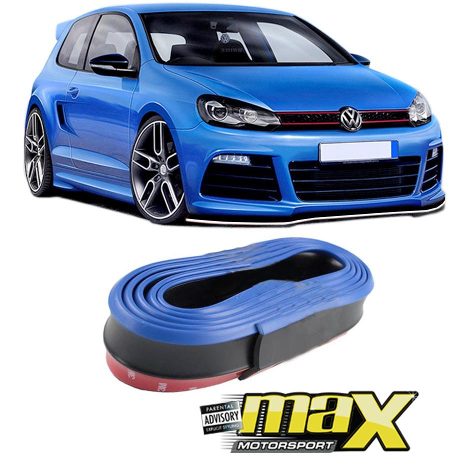 Samurai Universal Rubber Spoiler (Black & Blue) maxmotorsports