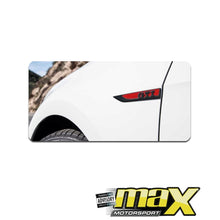 Load image into Gallery viewer, Side Fender Logo Badges - GTI (Red &amp; Black) maxmotorsports
