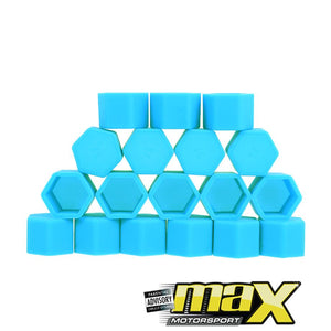 Silicone Protective Wheel Nut Covers (Blue) maxmotorsports