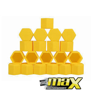 Silicone Protective Wheel Nut Covers (Yellow) maxmotorsports