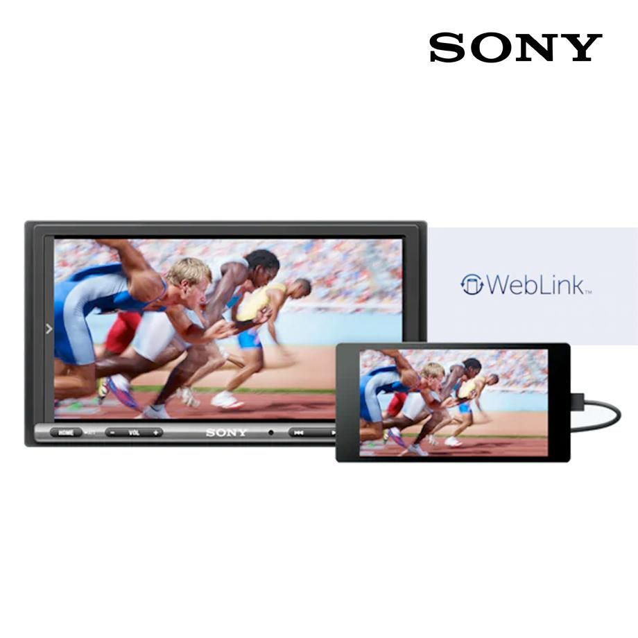 Sony XAV-3500 6.95" Double Din Bluetooth Media Reciver With Weblink Cast Max Motorsport