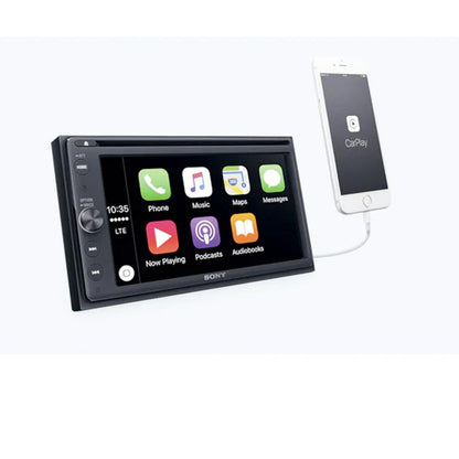 Sony XAV-AX200 - 6.4" CarPlay/Android Auto DVD Media Receiver with Bluetooth Sony