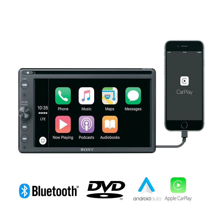 Sony XAV-AX200 - 6.4" DVD Media Receiver With Apple CarPlay / Android Auto & Bluetooth Sony