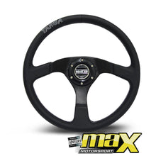 Load image into Gallery viewer, Sparco Racing Style Leather Look Steering Wheel maxmotorsports
