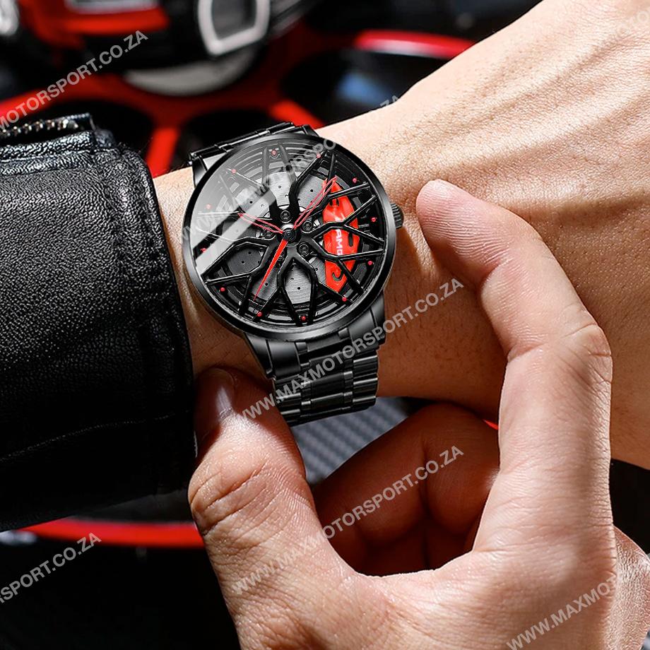 Sports Car Rim Wheel Watch - AMG Max Motorsport