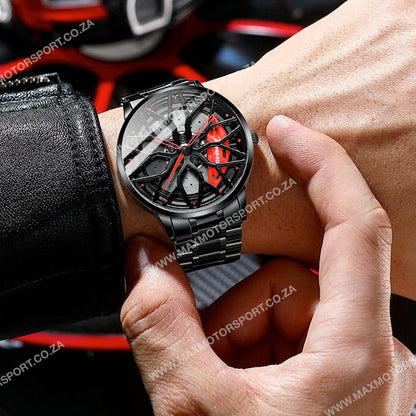 Sports Car Rim Wheel Watch - AMG Max Motorsport