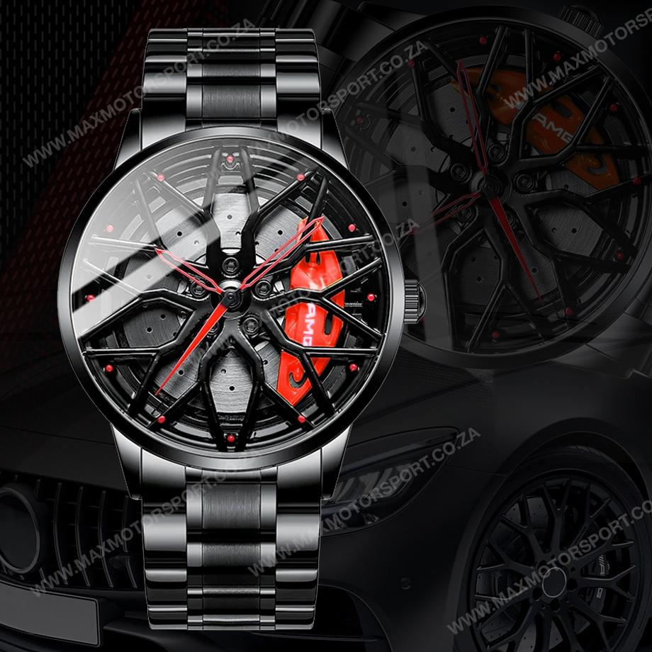Sports Car Rim Wheel Watch - AMG Max Motorsport