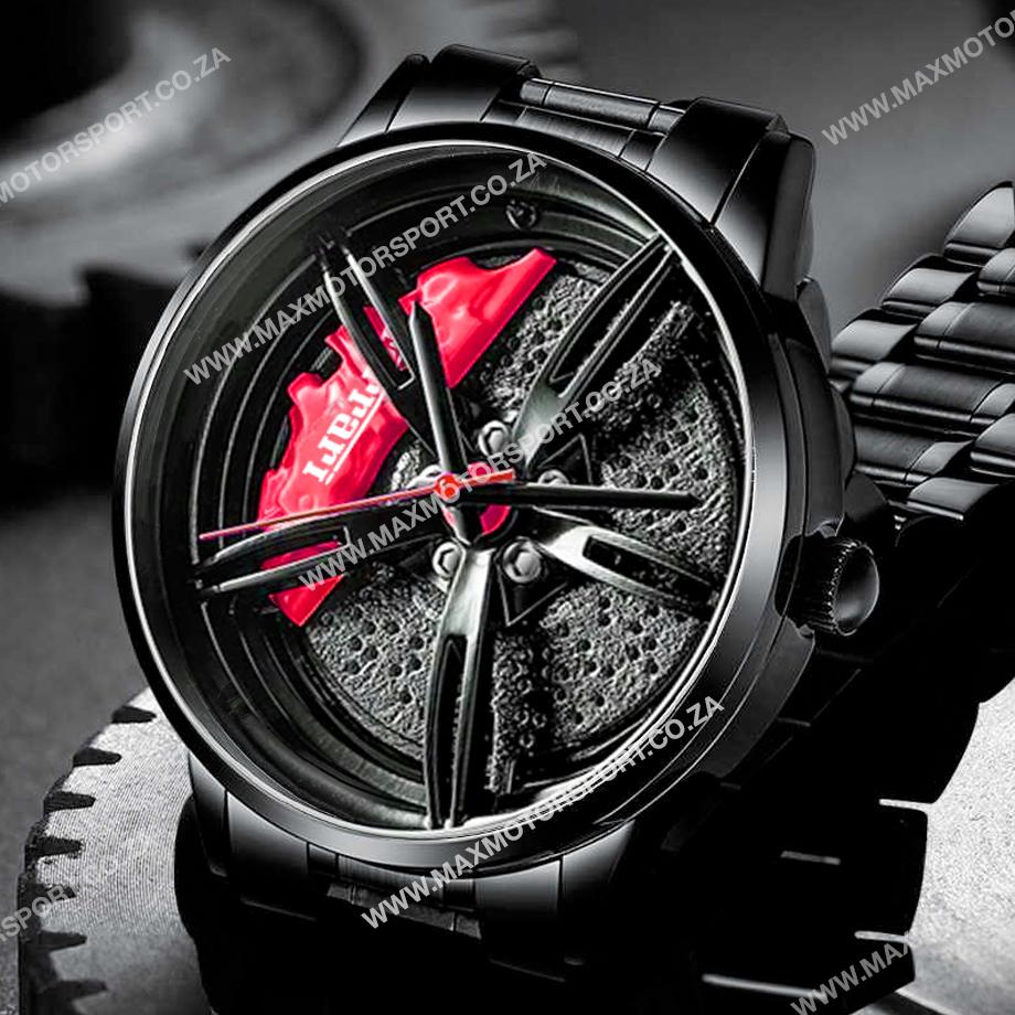 Sports Car Rim Wheel Watch - Ferrari Max Motorsport