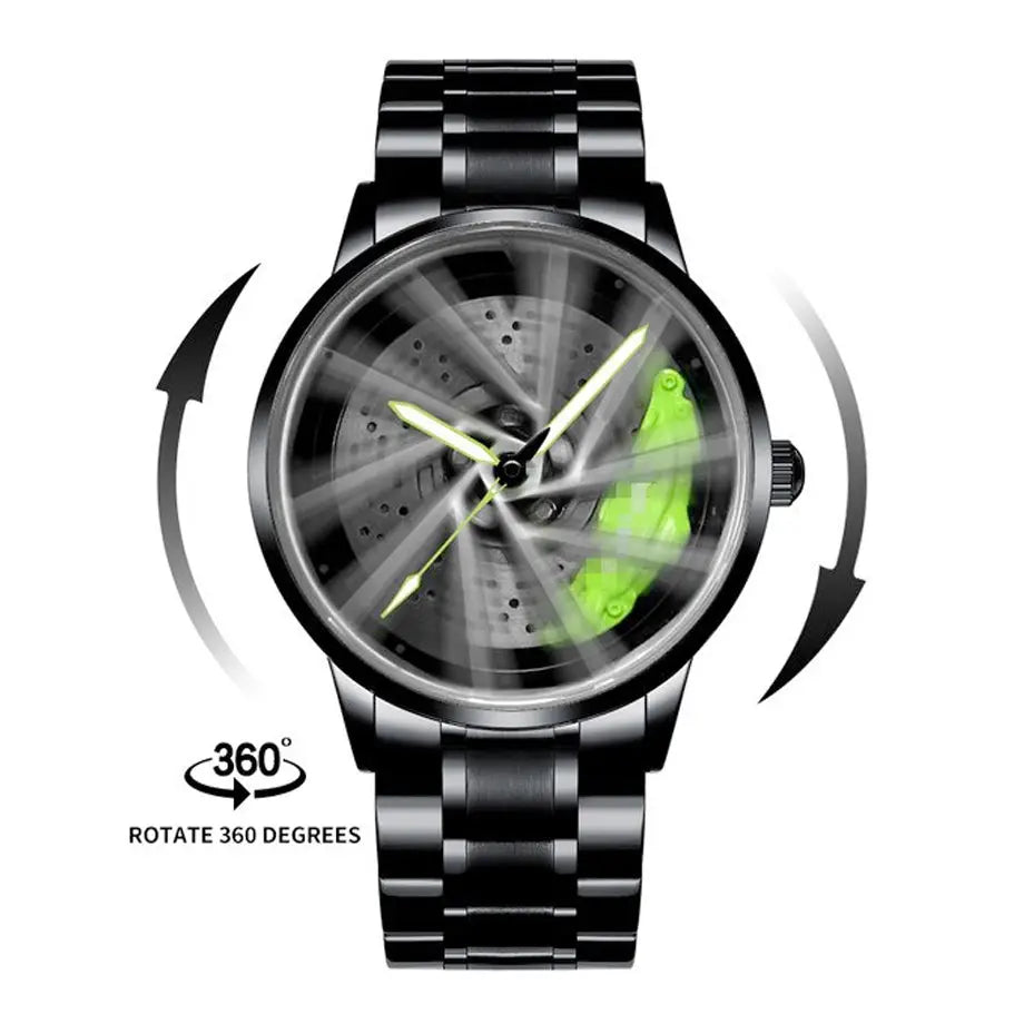 Sports Car Rim Wheel Watch - Golf 7.5 Spinning Face Max Motorsport