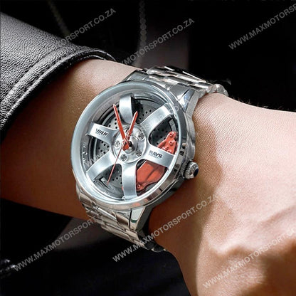 Sports Car Rim Wheel Watch - Rays Volk TE37 Max Motorsport