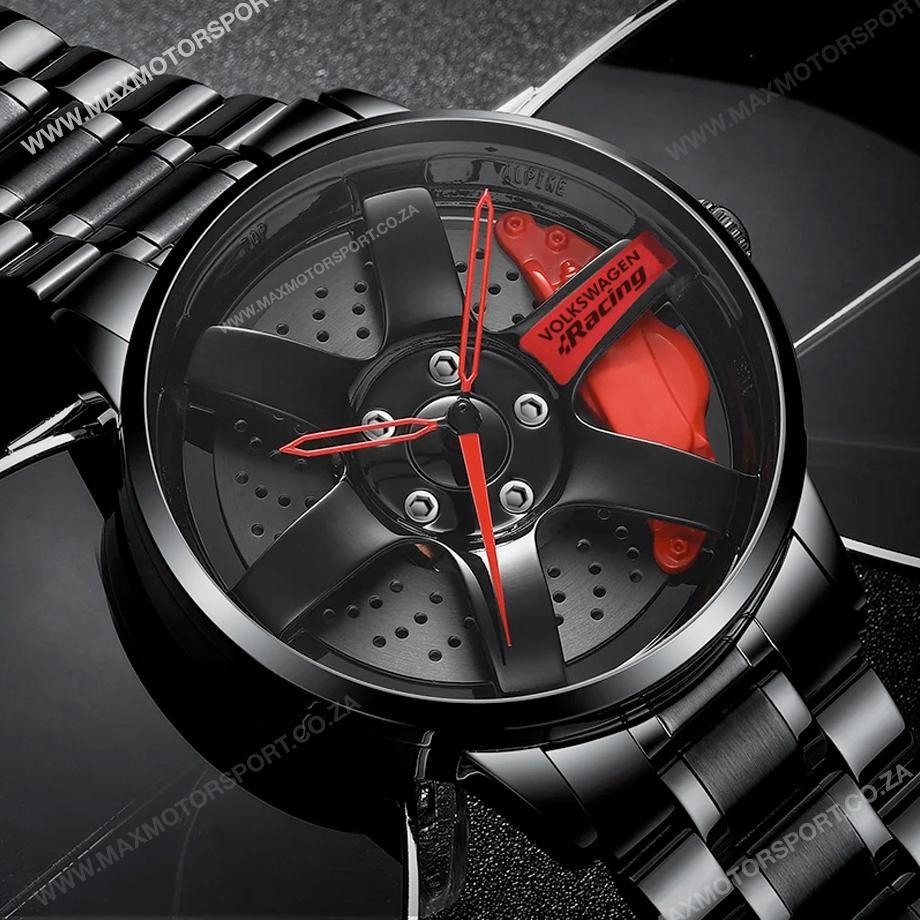 Sports Car Rim Wheel Watch - Volkswagen Racing Max Motorsport