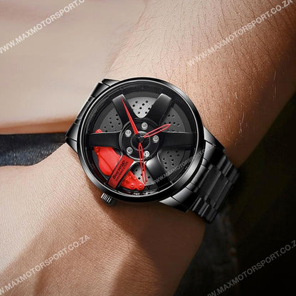 Sports Car Rim Wheel Watch - Volkswagen Racing Max Motorsport