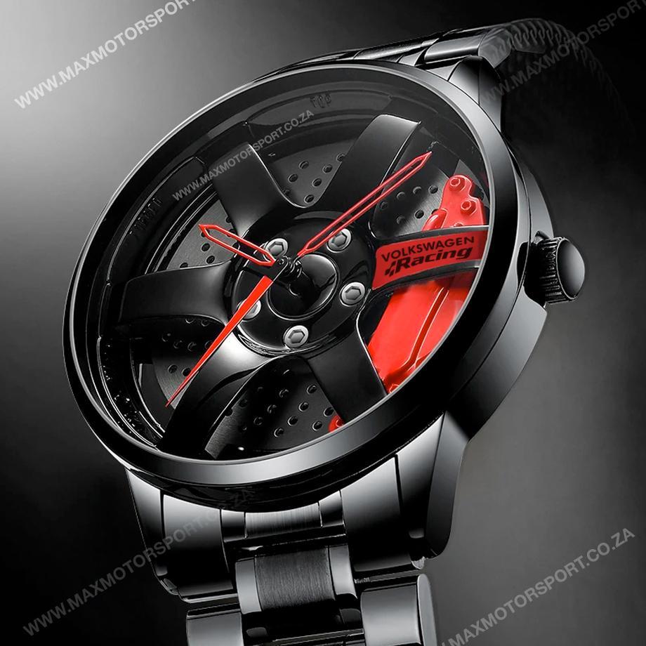 Sports Car Rim Wheel Watch - Volkswagen Racing Max Motorsport