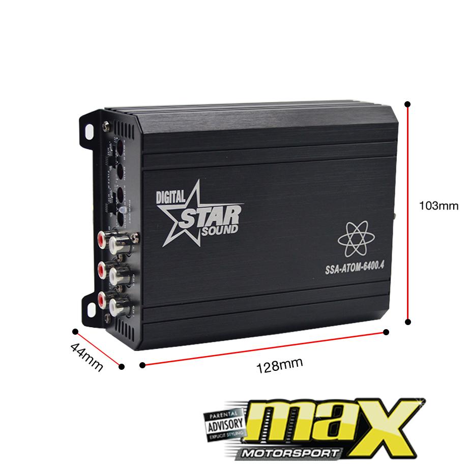 Star Sound Atom Series Micro 4-Channel Amplifier (6600W) Star Sound