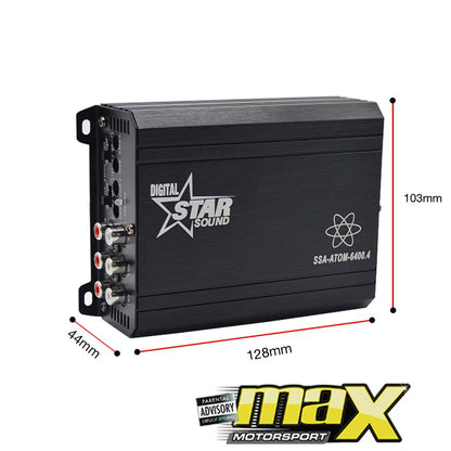 Star Sound Atom Series Micro 4-Channel Amplifier (6600W) Star Sound