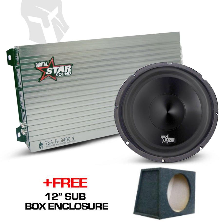 Star Sound Gladiator Combo + FREE SUB BOX maxmotorsports