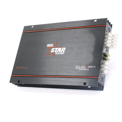 Star Sound SSA-RED-8600.4 Red Arrow 4-Channel Amplifier (8600W) Star Sound