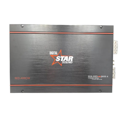 Star Sound SSA-RED-8600.4 Red Arrow 4-Channel Amplifier (8600W) Star Sound