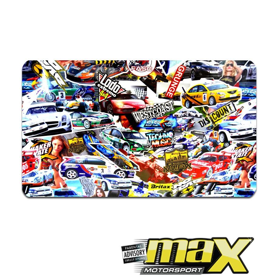 Boom Sticker Racing Pack Sticker B-OMB Vinyl Wrap (1m x 1.5m) – Max Motorsport