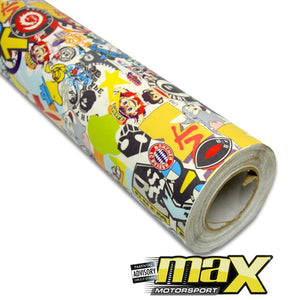 Sticker Bomb Vinyl Wrap (1m x 1m) maxmotorsports