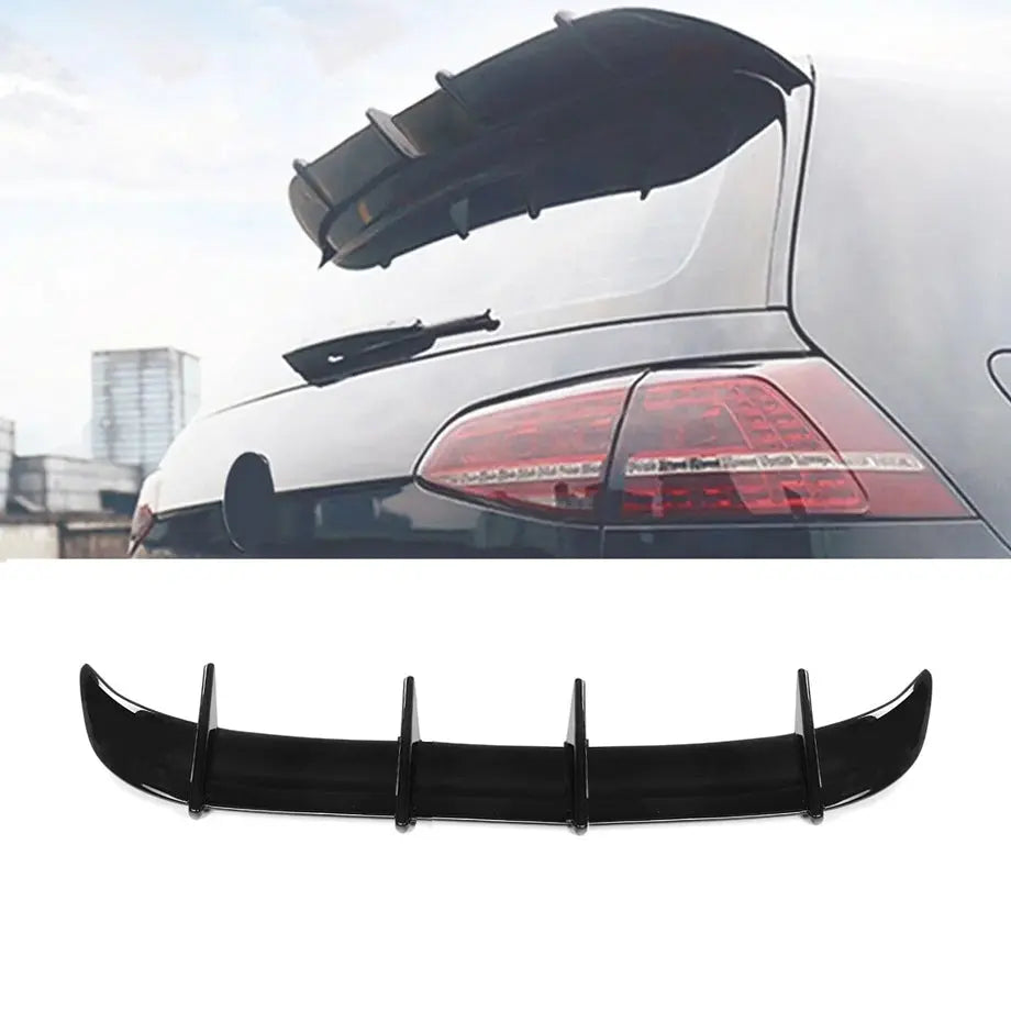 Suitable To Fit -  VW Golf 7 GTI AK Style Gloss Black Roof Spoiler Max Motorsport