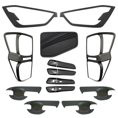 Suitable To Fit - Isuzu D-Max (22-On) Matte Black Accessories Kit (17-Piece) Max Motorsport