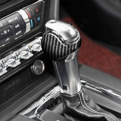Suitable To Fit - Mustang Carbon Fibre Gear Shift Knob Cover (Automatic) Max Motorsport