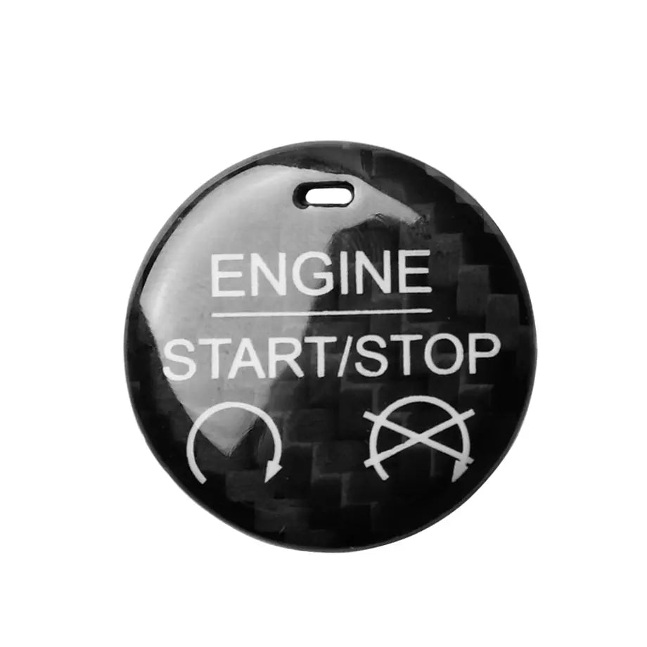 Suitable To Fit - Mustang Carbon Look Push Start Button Sticker – Max ...