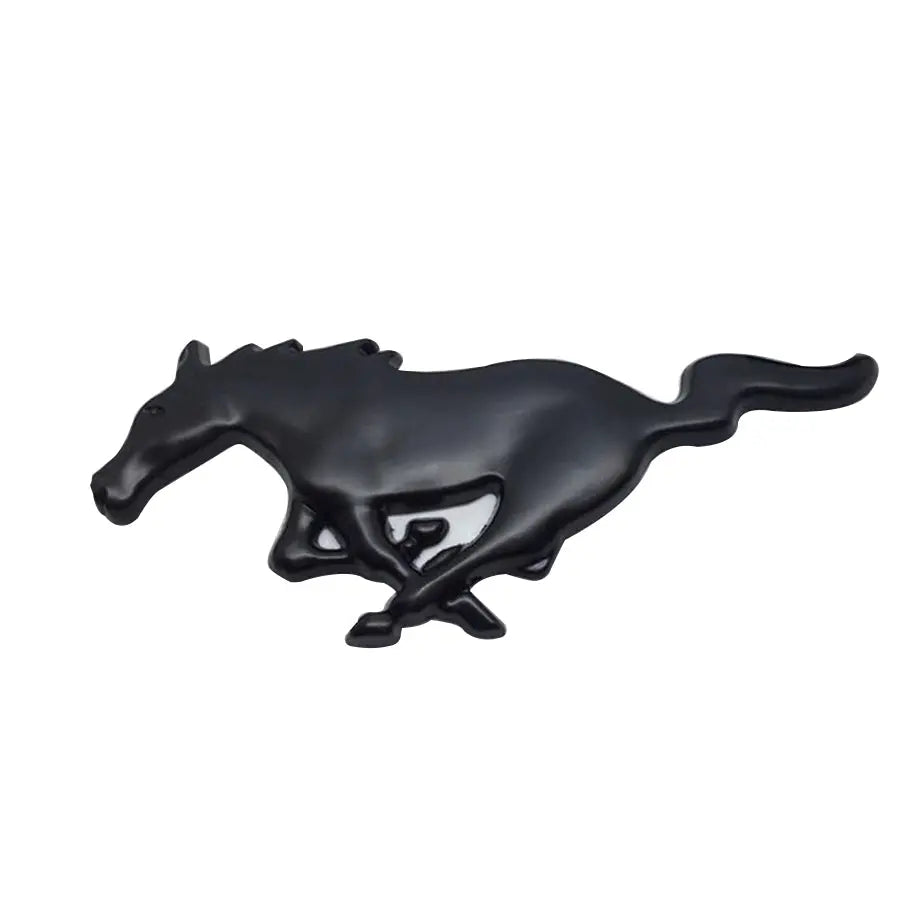 Suitable To Fit - Mustang Matte Black Grille Badge Max Motorsport