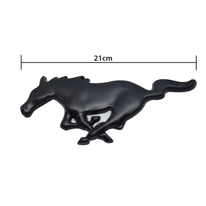 Suitable To Fit - Mustang Matte Black Grille Badge Max Motorsport
