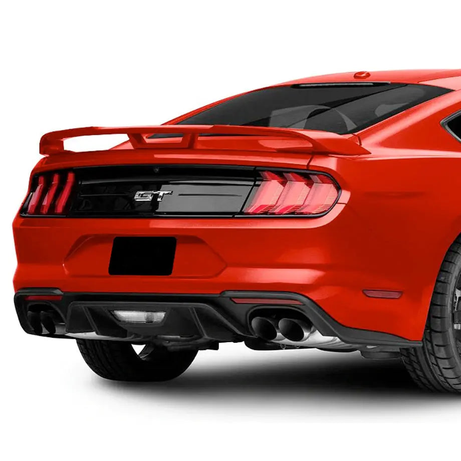 Suitable To Fit - Mustang (15-On) GT500 Style Matte Black Plastic Boot Spoiler Max Motorsport