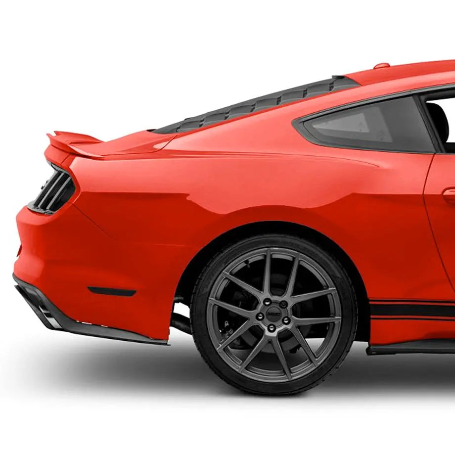 Suitable To Fit - Mustang (15-On) Matte Black Rear Window Louvers (2-Piece) Max Motorsport