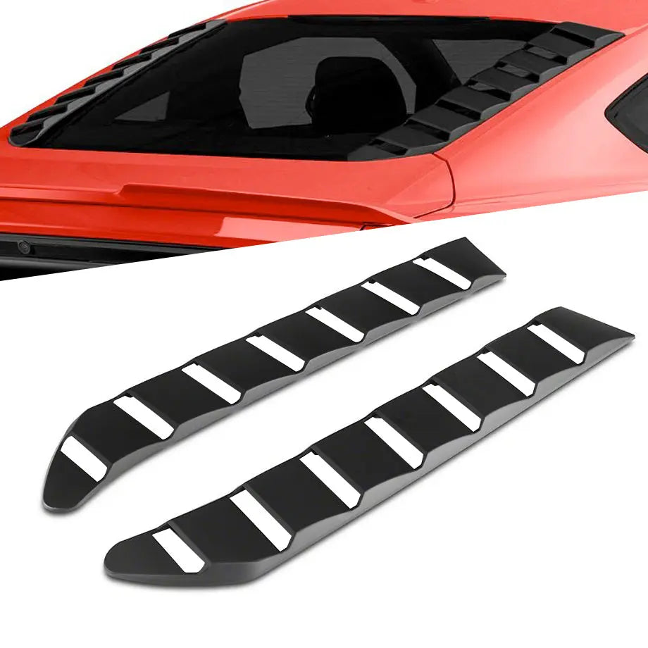 Suitable To Fit - Mustang (15-On) Rear Window Louvers (2-Piece) Max Motorsport