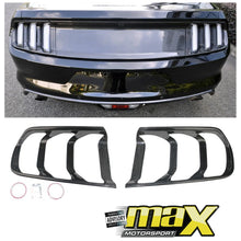 Load image into Gallery viewer, Suitable To Fit - Mustang (2015-On) Carbon Fibre Tail Light Cover maxmotorsports
