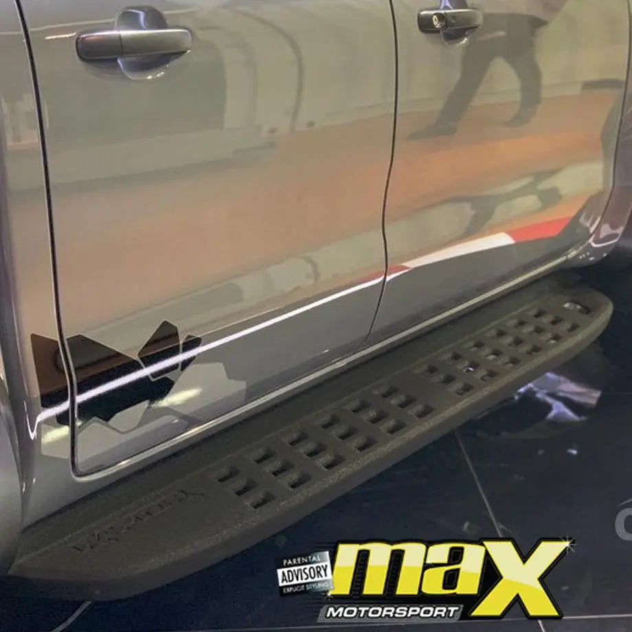 Suitable To Fit - Ranger T6/ T7 / T8 (12-On) Raptor Style ABS Plastic Side Steps maxmotorsports