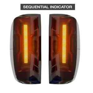 Suitable To Fit - Ranger T6/T7/T8 LED Smoked Black LED Tailights (12-22) Max Motorsport