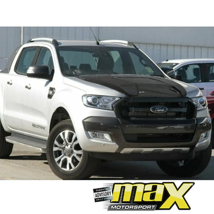 Suitable To Fit - Ranger T7 / T8 3D Style Bonnet Scoop (Black) maxmotorsports